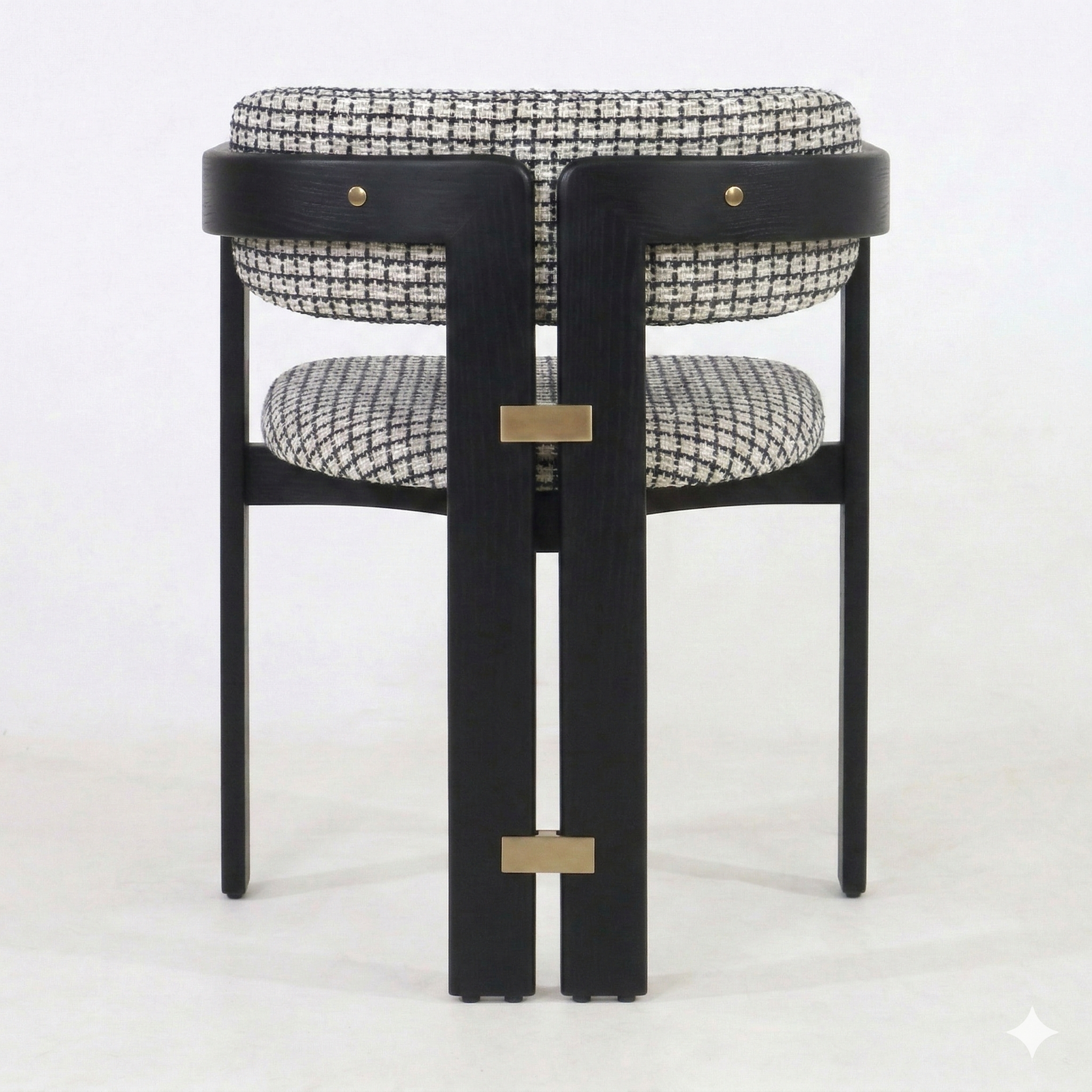 Pamplona Teak Dining Chair with Herringbone