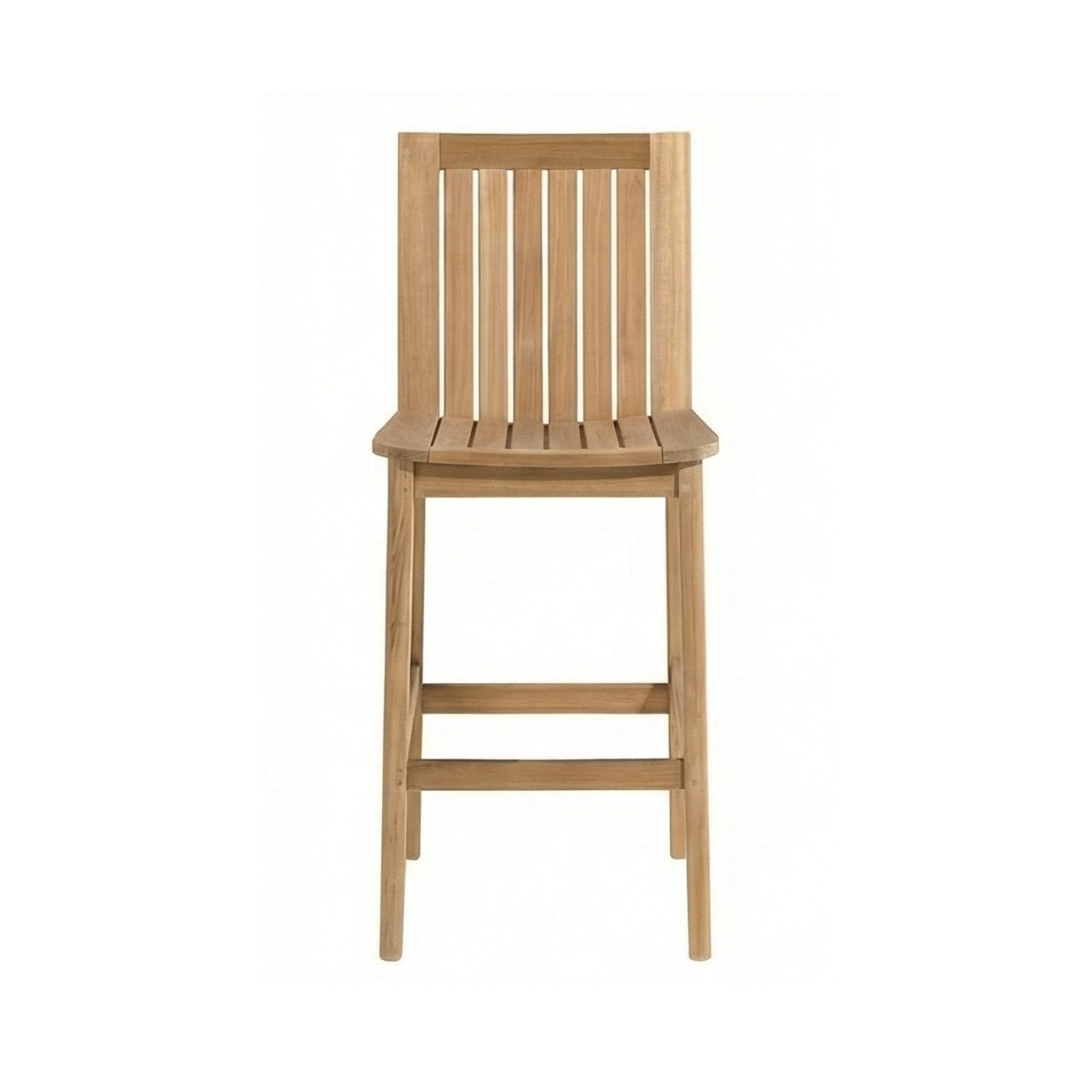 Jocelyn Armless Teak Outdoor Bar Stool