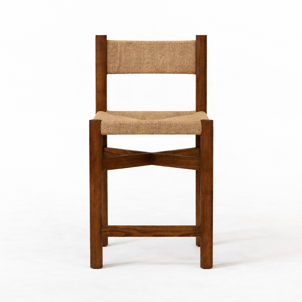 Mylan Danish Papercord Counter Stool Solid Oak Wood