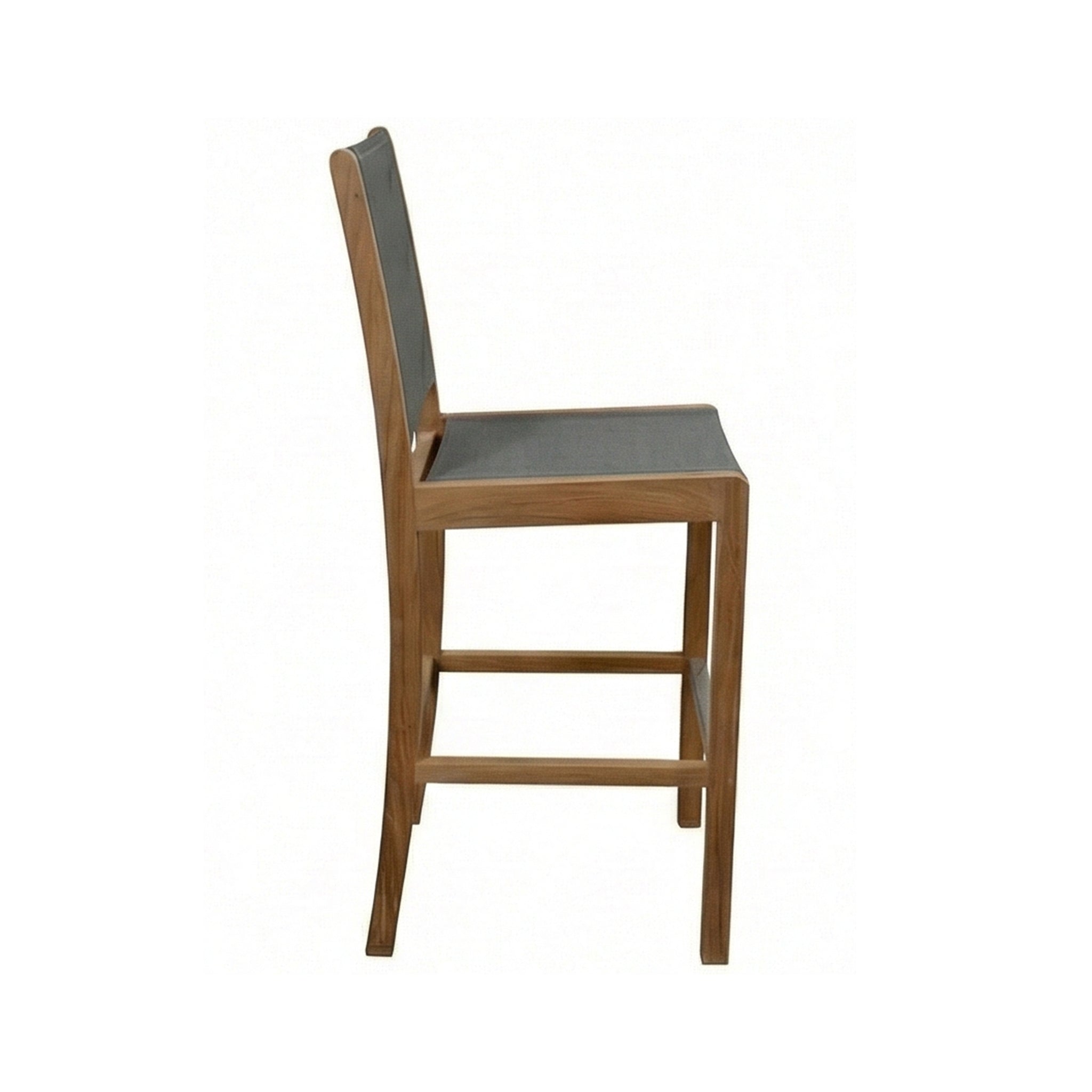 Morgan Armless Teak Outdoor Bar Stool