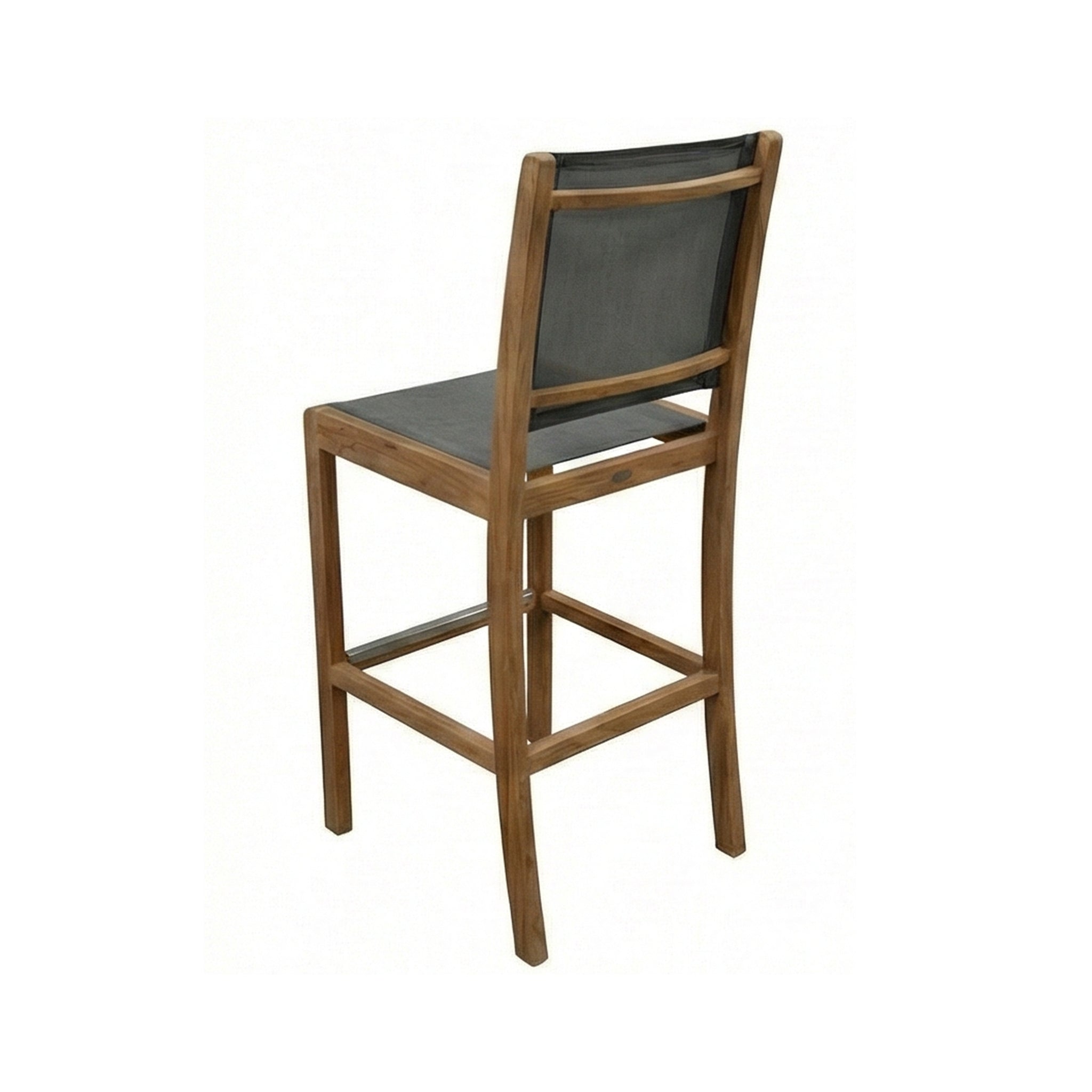 Morgan Armless Teak Outdoor Bar Stool