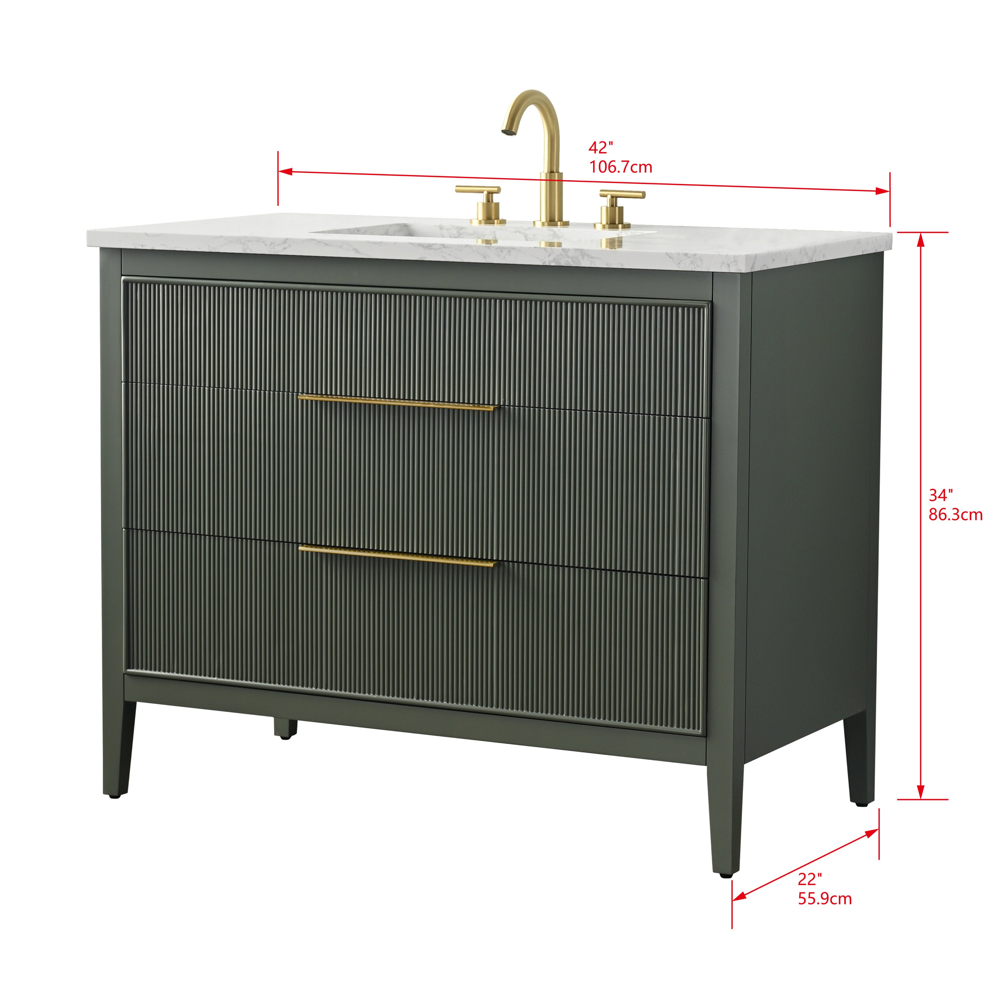 Eclat 42" Single Bathroom Vanity