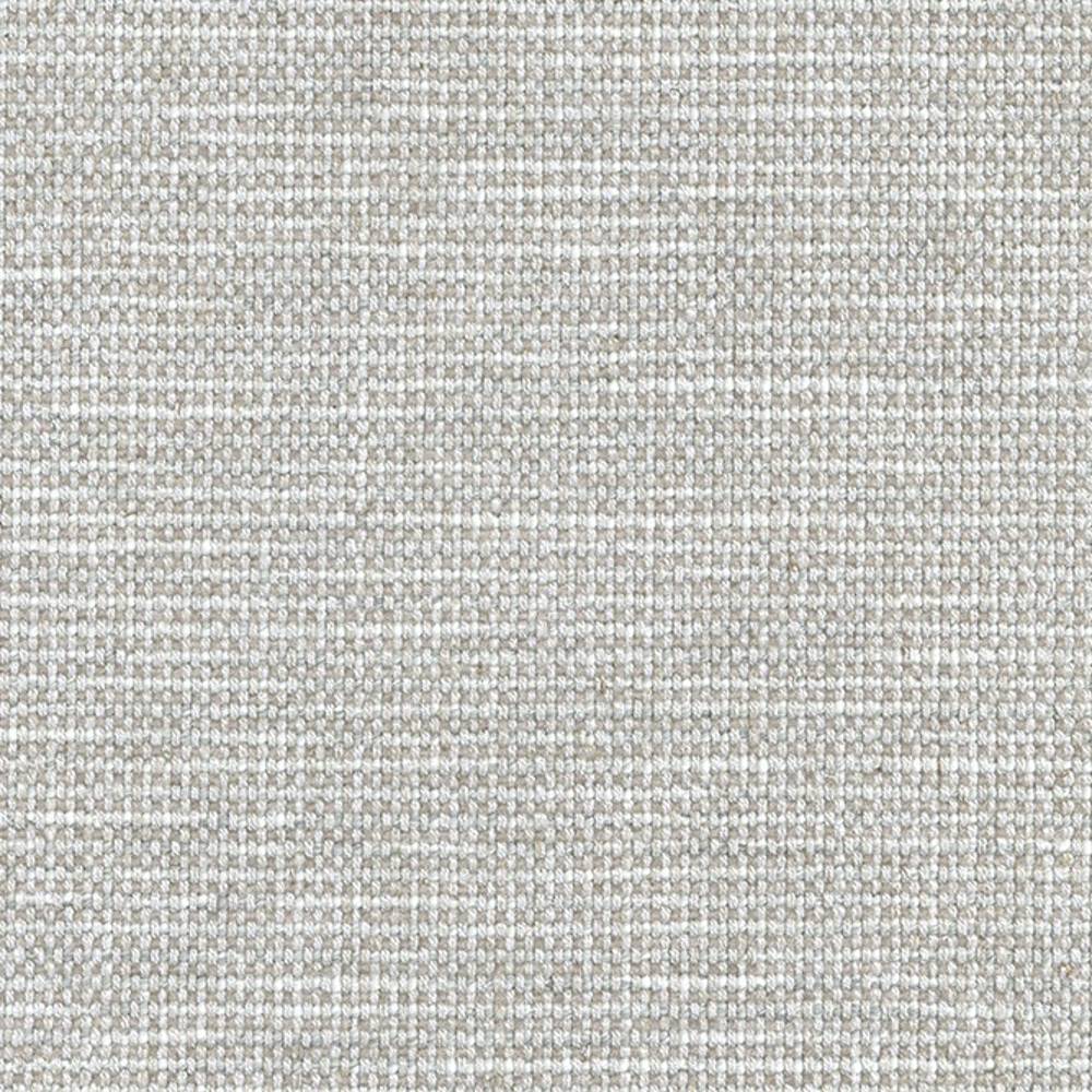 Close-up of neutral ivory upholstery fabric with a tight woven texture in a 6% wool, 20% linen, 43% viscose, 16% acrylic and 15% polyester blend, ideal for sofas.