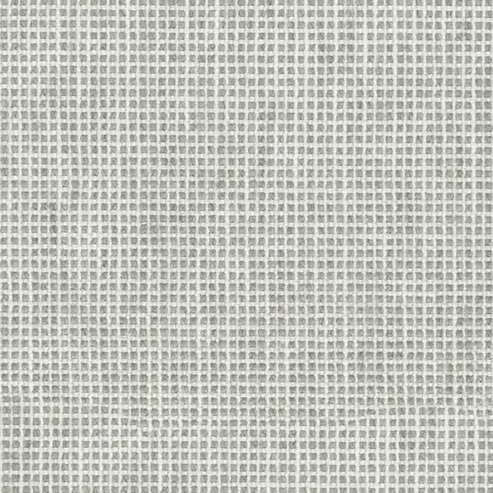 Close-up of neutral white upholstery fabric showing a small grid-like woven texture; contemporary sofa-grade blend of wool, linen, viscose, acrylic and polyester.