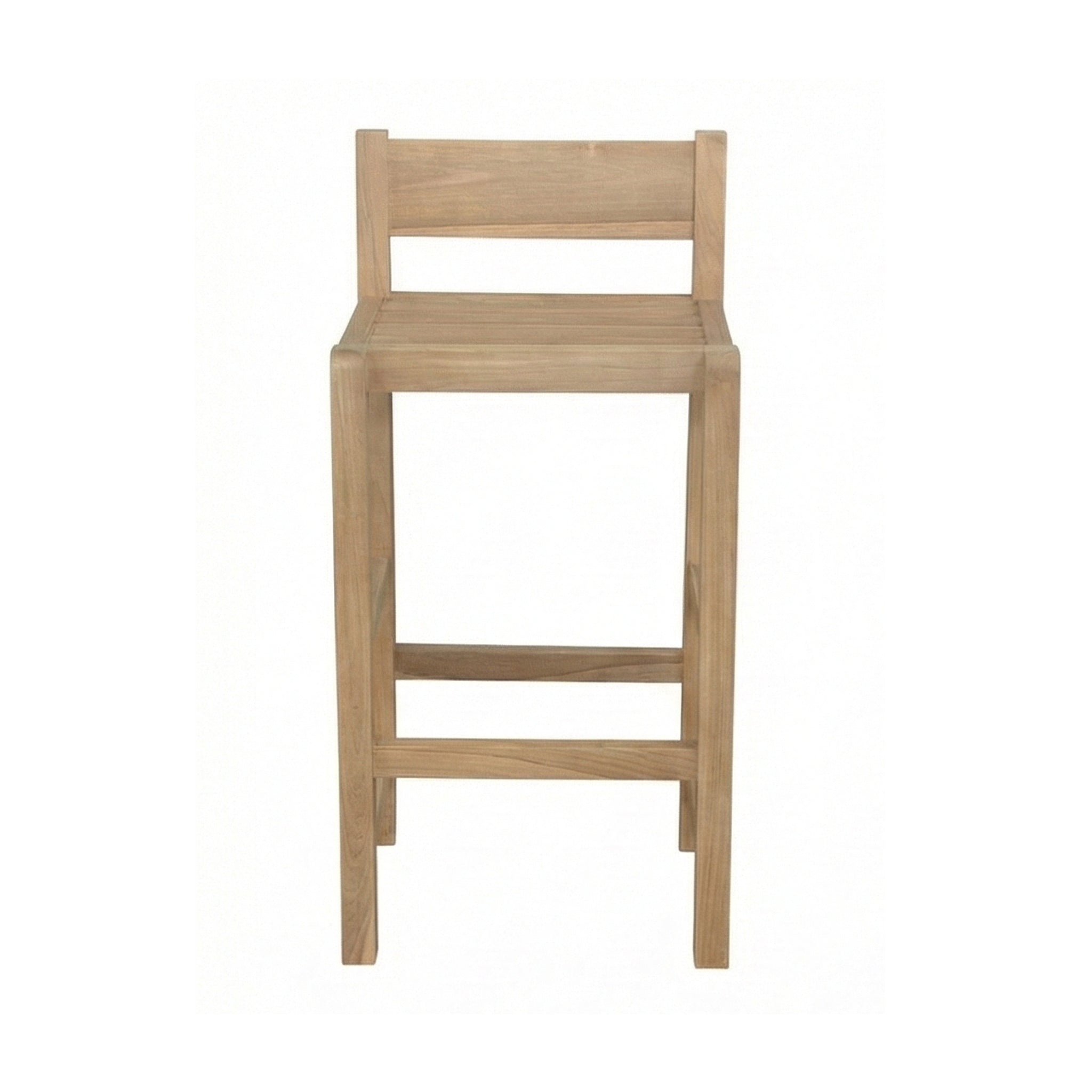Andre Armless Teak Outdoor Bar Stool