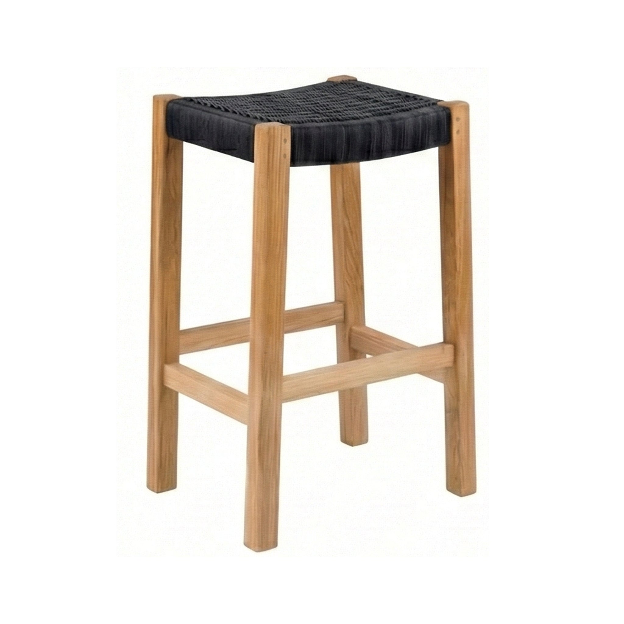 Henri Backless Teak Outdoor Bar Stool