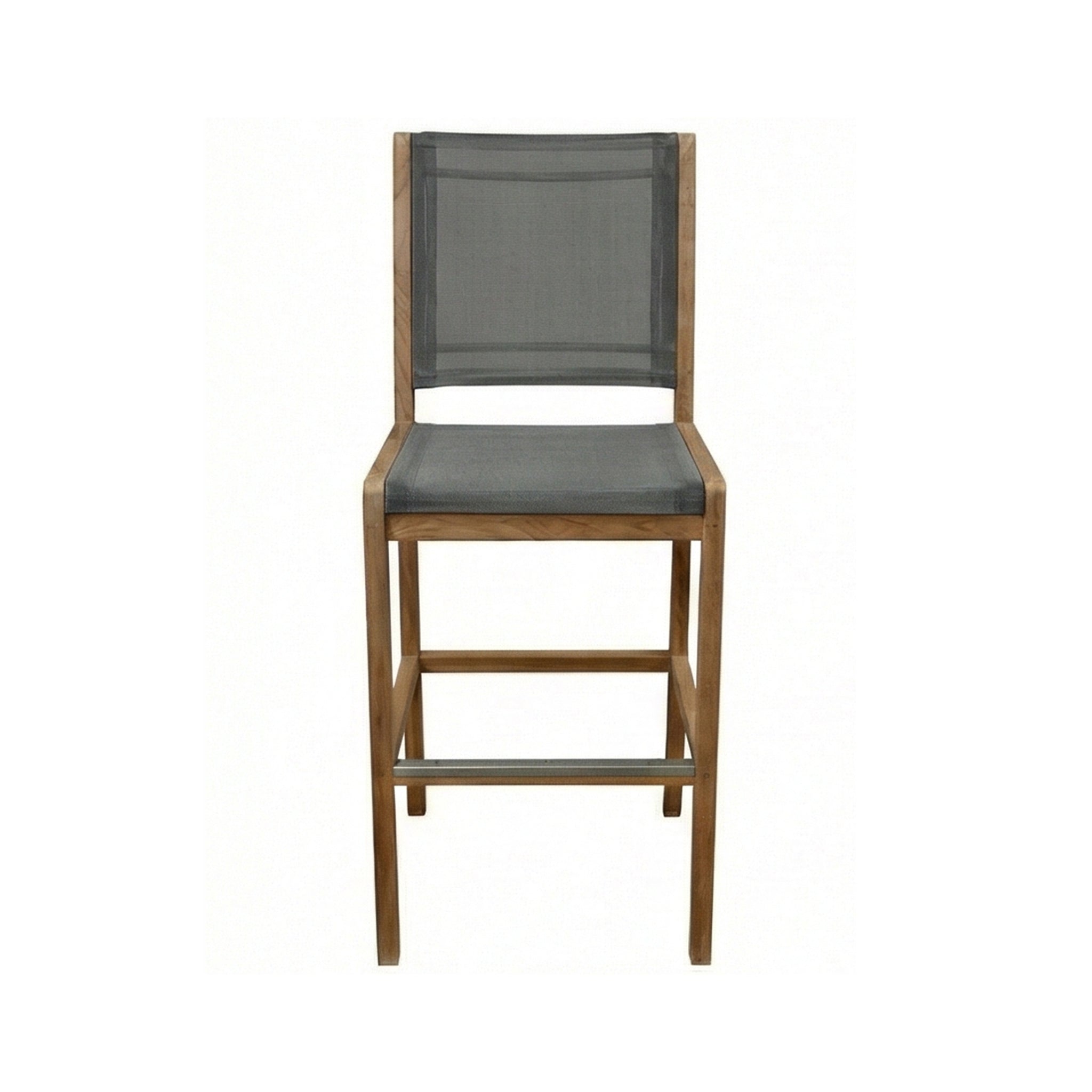 Morgan Armless Teak Outdoor Bar Stool