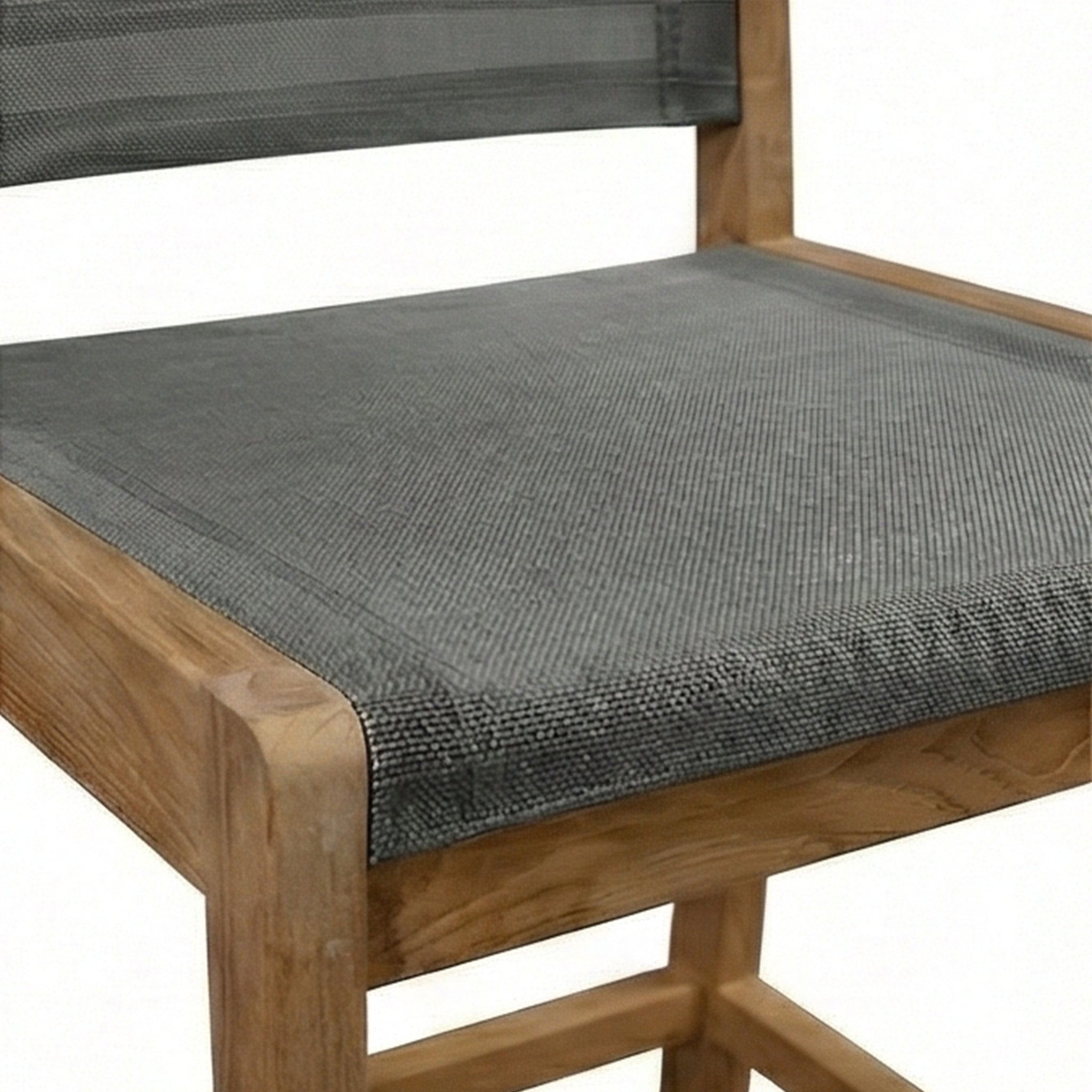 Morgan Armless Teak Outdoor Bar Stool