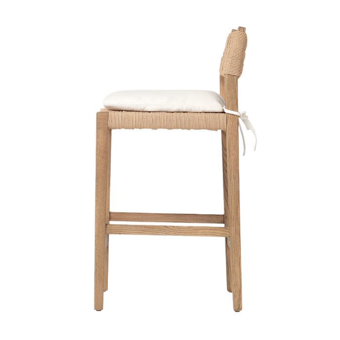 Bar & Counter Stool - Oak And Papercord | Minimal Oak Design