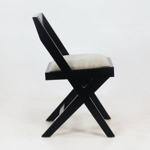 Black Jeanneret Inspired Library / Dining Chair