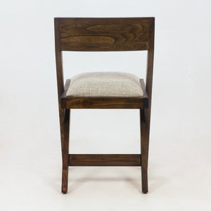 Chaise de salle à manger inspirée de Jeanneret en frêne massif