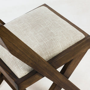 Chaise de salle à manger inspirée de Jeanneret en frêne massif