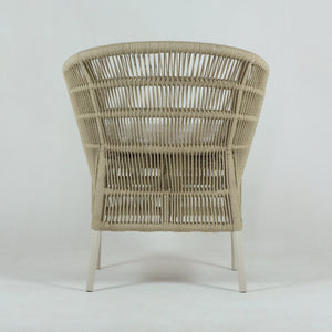 Flora Woven Corded Rattan Outdoor Chair