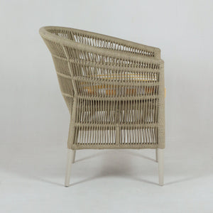 Flora Woven Corded Rattan Outdoor Chair
