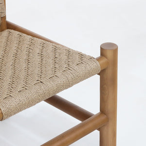 Spyros Teak & Polypropylene Woven Dining Chair