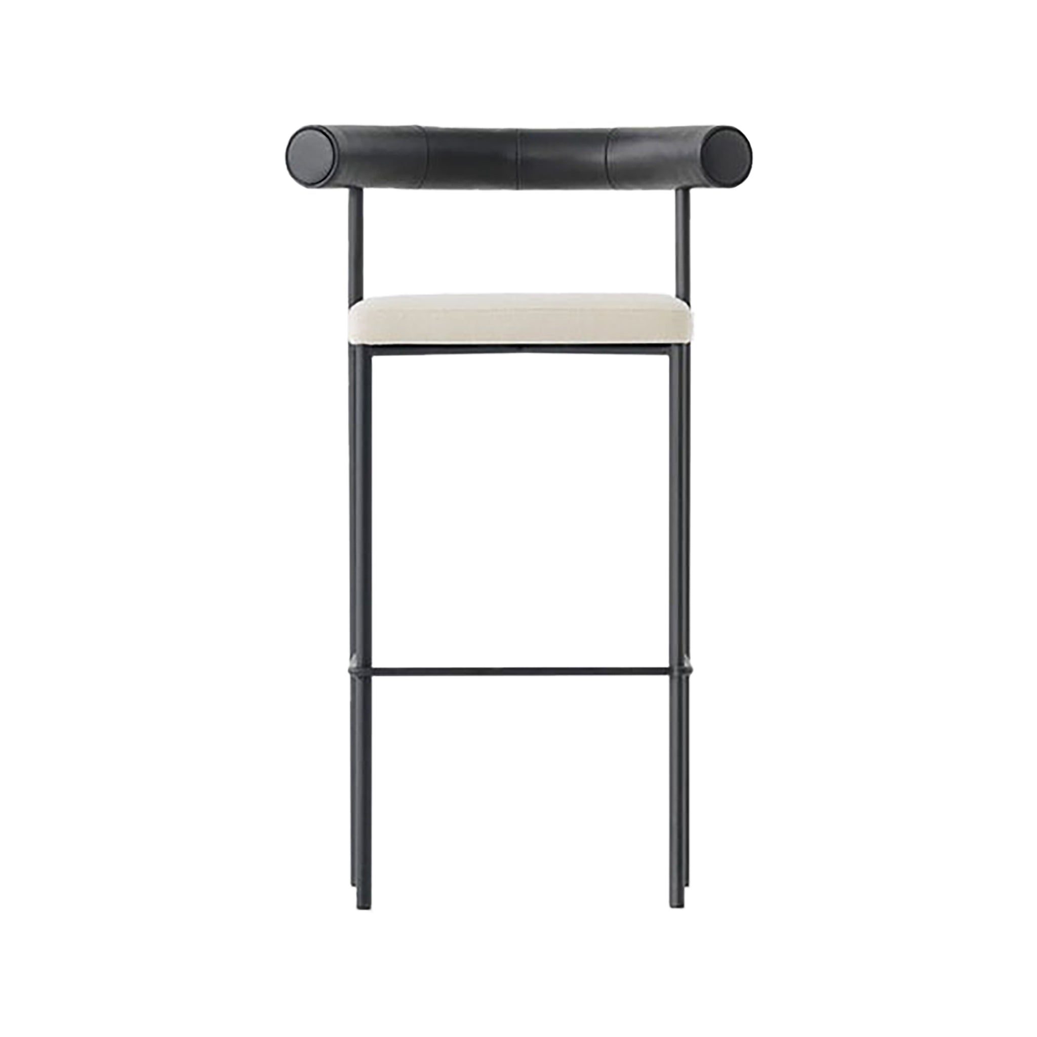 Ignatius Modern Bar Stool Black and White