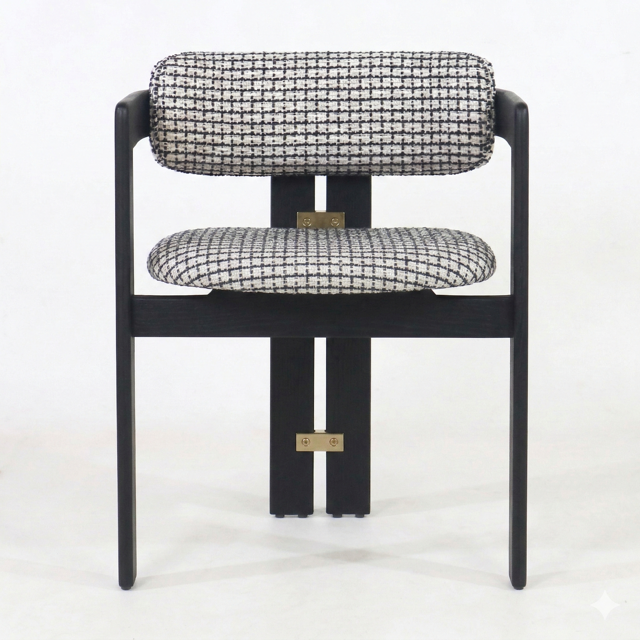 Pamplona Teak Dining Chair with Herringbone