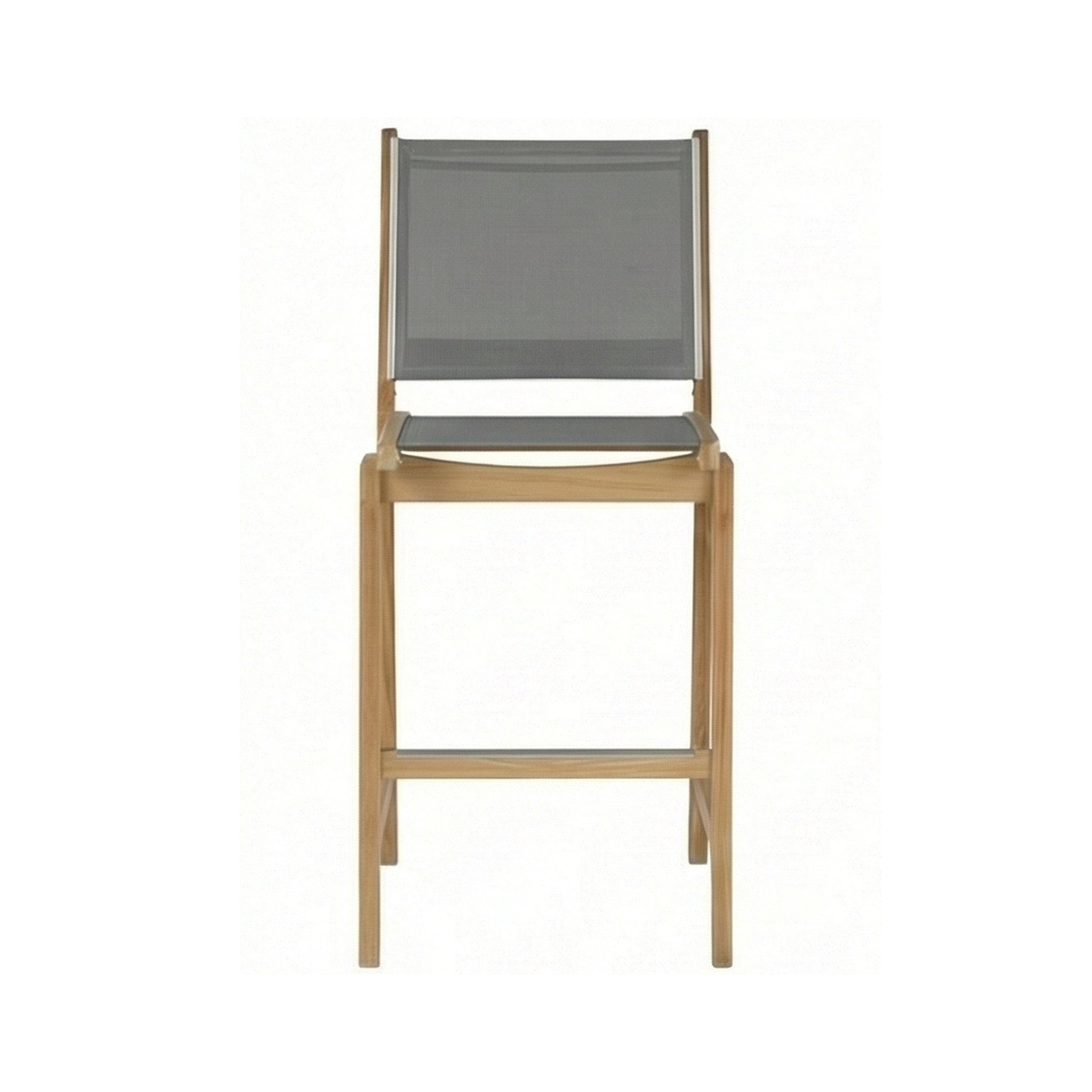 Clement Armless Teak Outdoor Bar Stool