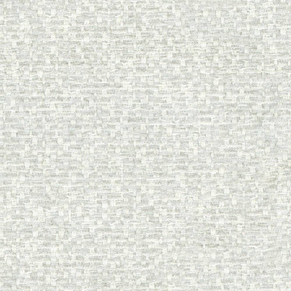 Close-up of neutral beige ivory woven upholstery fabric with a subtle basketweave texture, 70% polyester, 5% linen and 25% viscose blend; heavy-duty contemporary sofa fabric.