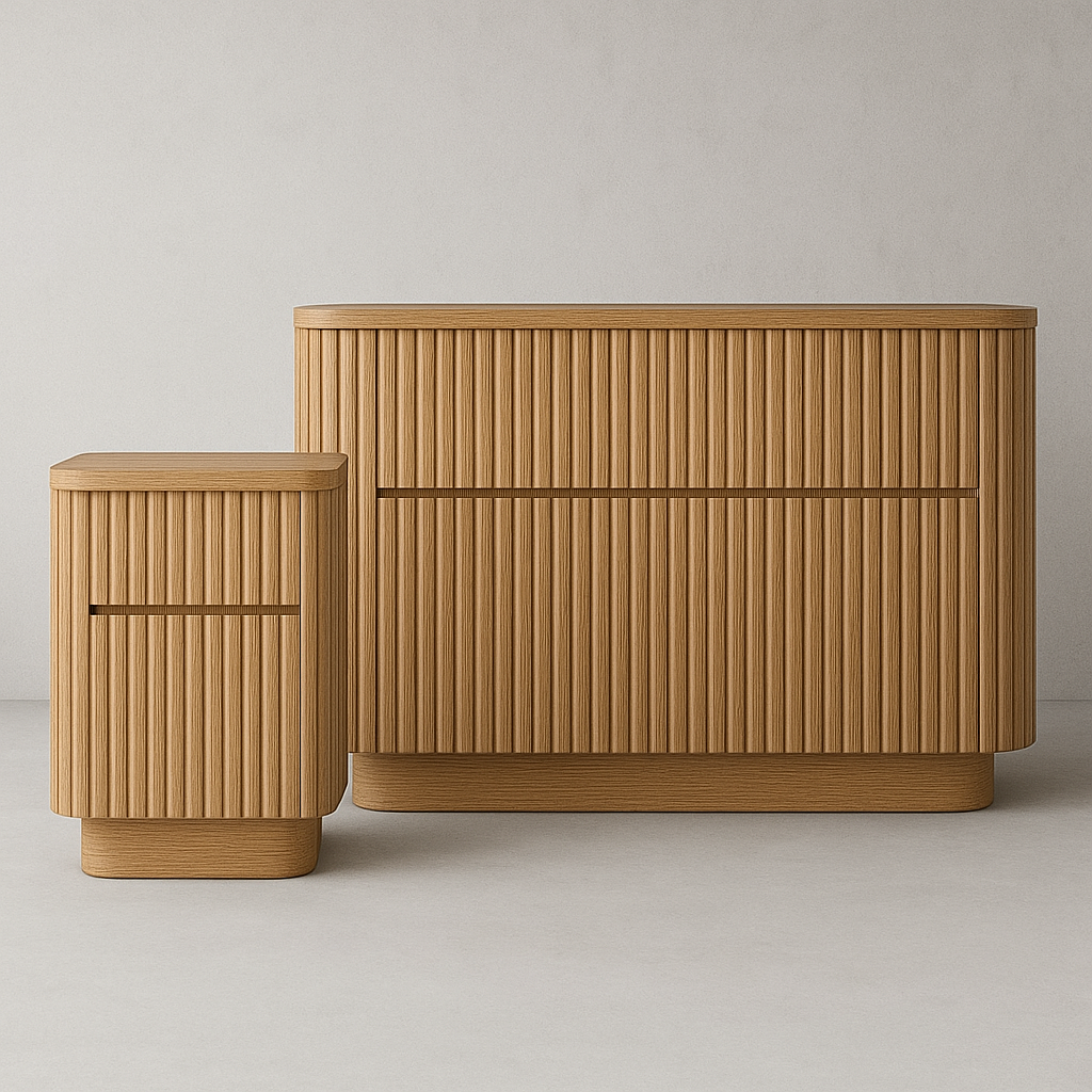 Kaari Fluted Oak Dresser