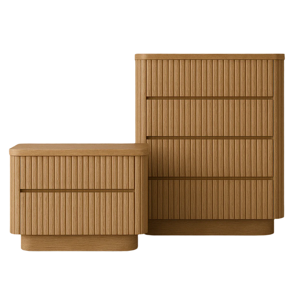 Kaari Fluted Oak Dresser Kaari Fluted Oak Dresser