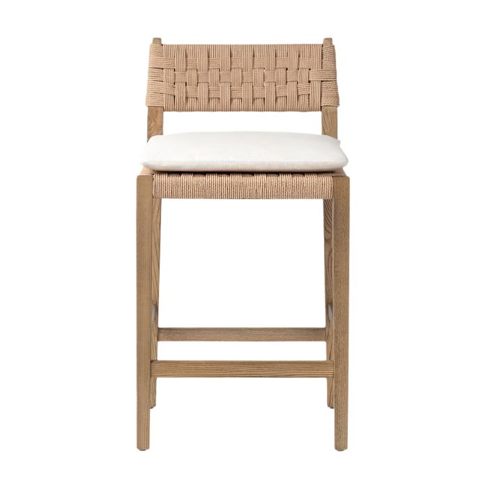 Bar & Counter Stool - Oak And Papercord | Minimal Oak Design