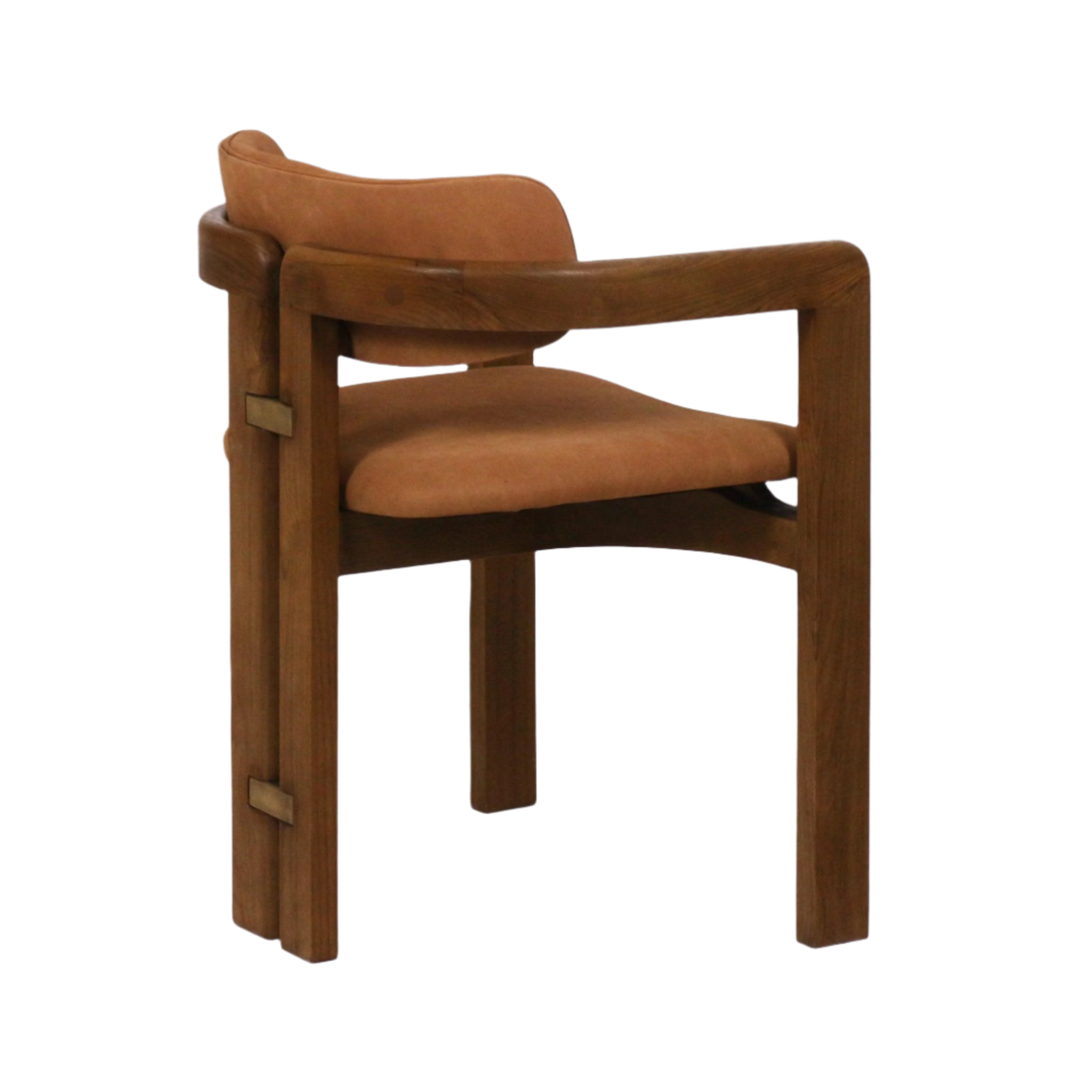 Pamplona Teak Dining Chair with Nubuck Leather Seat