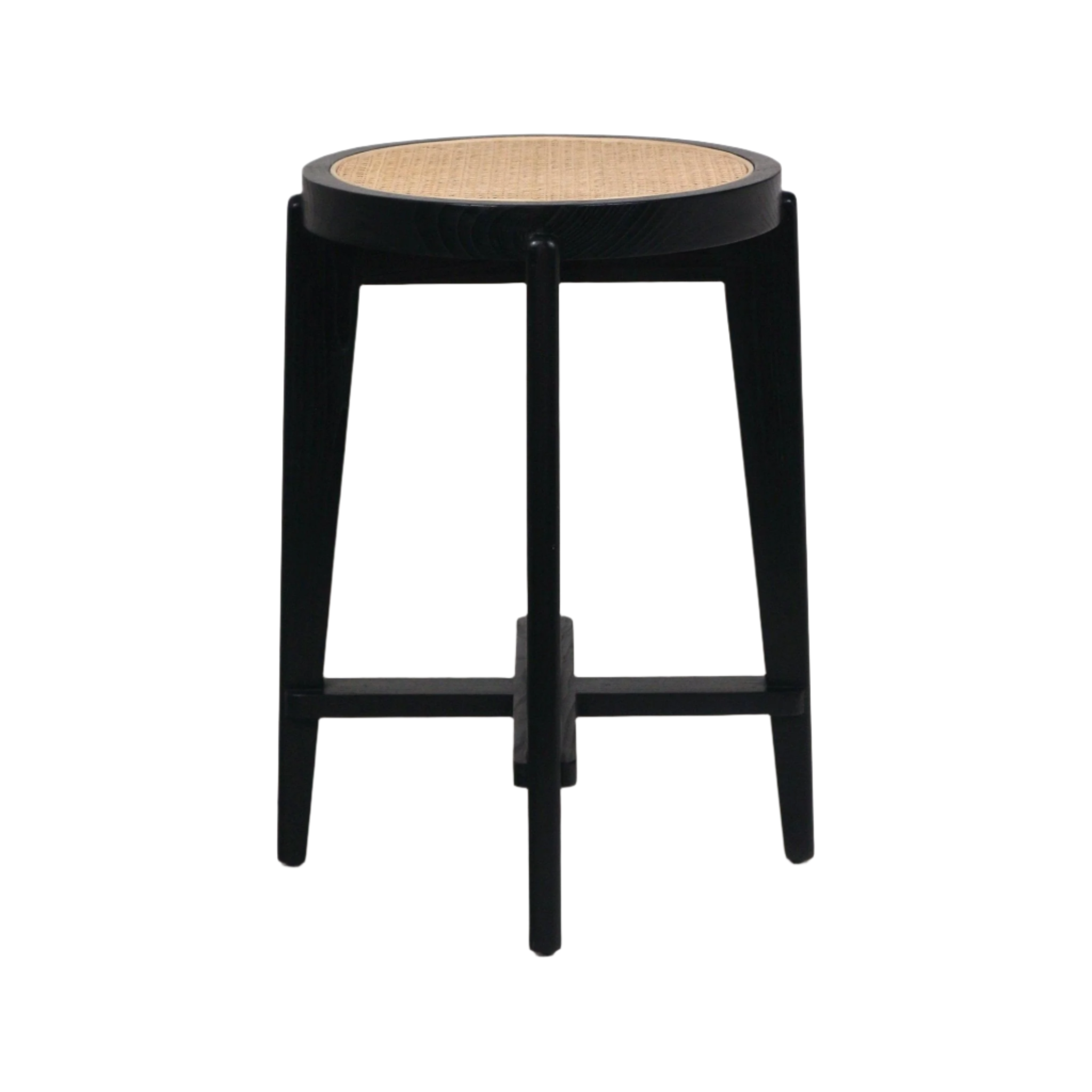 Pierre Jeanneret STOOL ラタン張り リプロダクト Pierre Jeanneret Round Counter Stool - Counter Seating