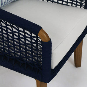 Outdoor Kuningan Accent Chair with UV protected outdoor weaving - INTERIORTONIC