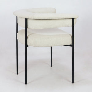 Mikra Dining Chair Cream Boucle
