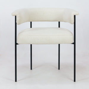 Mikra Dining Chair Cream Boucle